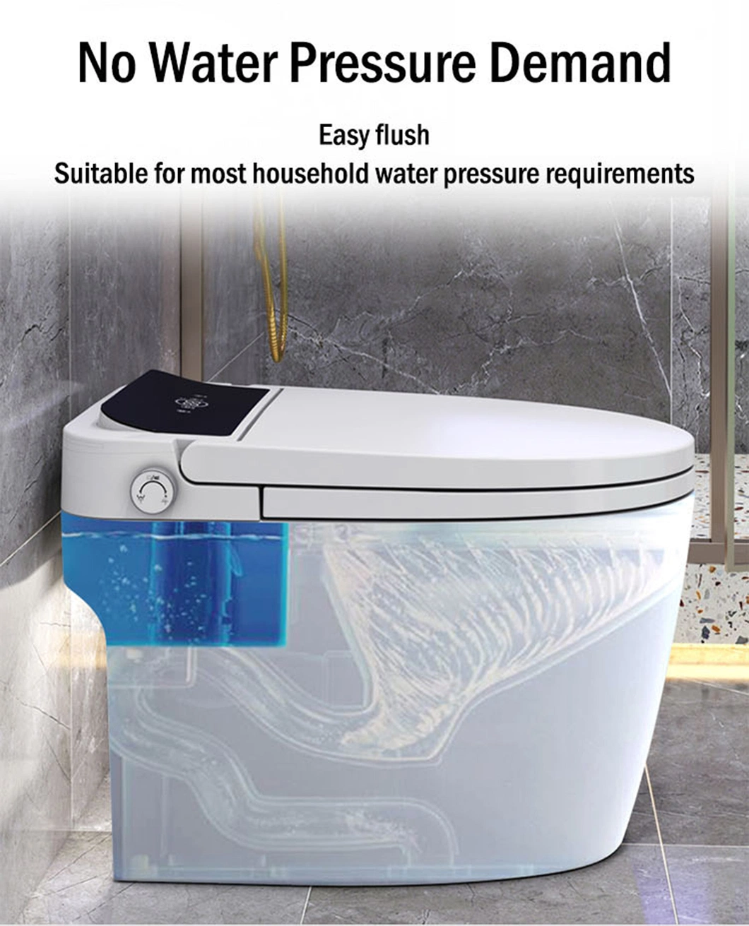 Self Cleaning Sensor Smart Toilet Automatic Flush Remote Control Heated Inodoros Intelligent Toilet with Warm Seat